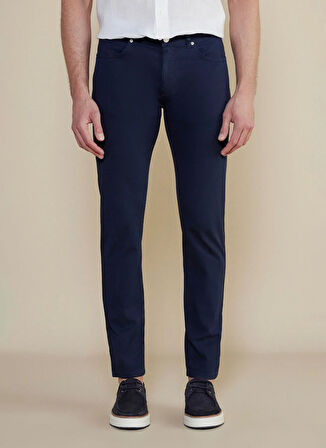 Brooks Brothers Normal Bel Düz Paça Standart Lacivert Erkek Pantolon BBSS25MPT010