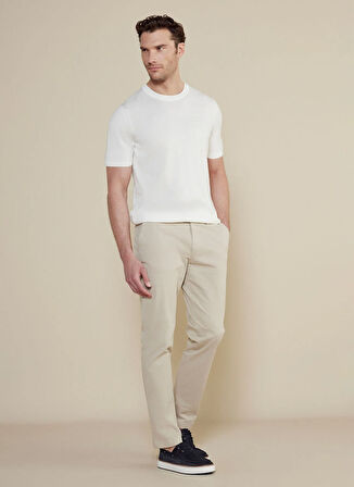 Brooks Brothers Normal Bel Düz Paça Standart Bej Erkek Pantolon BBSS25MPT001