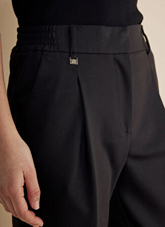 Brooks Brothers Normal Bel Standart Siyah Kadın Pantolon BBSS25FPT011