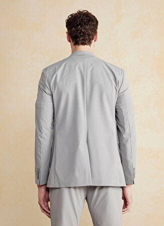 Brooks Brothers Slim Fit Gri Erkek Ceket BBSS25MBL013