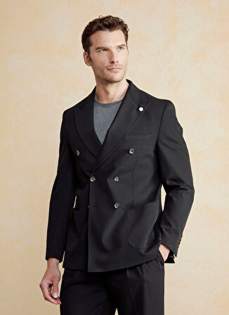 Brooks Brothers Slim Fit Siyah Erkek Ceket BBSS25MBL018