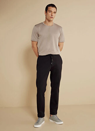 Brooks Brothers Normal Bel Düz Paça Standart Siyah Erkek Pantolon BBSS25MPT016