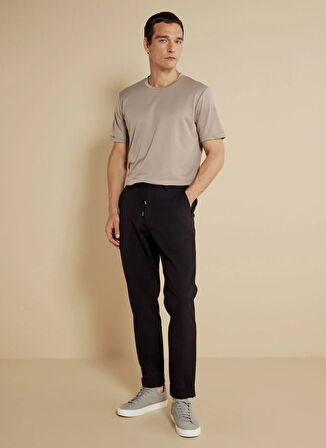 Brooks Brothers Normal Bel Düz Paça Standart Siyah Erkek Pantolon BBSS25MPT016