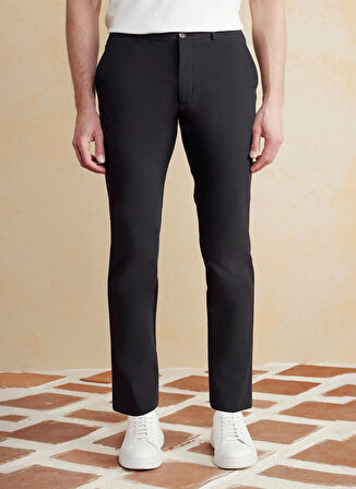 Brooks Brothers Normal Bel Düz Paça Standart Siyah Erkek Pantolon BBSS25MPT020
