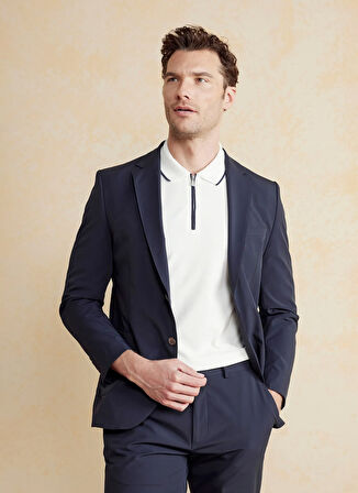 Brooks Brothers Slim Fit Lacivert Erkek Ceket BBSS25MBL013