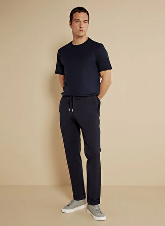 Brooks Brothers Normal Bel Düz Paça Standart Lacivert Erkek Pantolon BBSS25MPT016