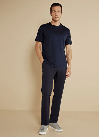 Brooks Brothers Normal Bel Düz Paça Standart Lacivert Erkek Pantolon BBSS25MPT016