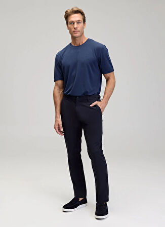 Brooks Brothers Normal Bel Düz Paça Standart Lacivert Erkek Pantolon BBSS25MPT020