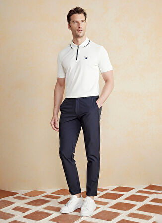 Brooks Brothers Normal Bel Düz Paça Standart Lacivert Erkek Pantolon BBSS25MPT022