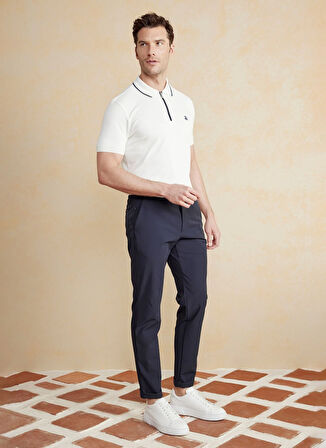 Brooks Brothers Normal Bel Düz Paça Standart Lacivert Erkek Pantolon BBSS25MPT022