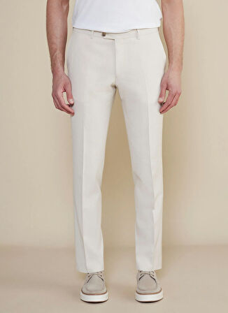 Brooks Brothers Normal Bel Düz Paça Standart Bej Erkek Pantolon BBSS25MPT017