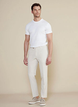 Brooks Brothers Normal Bel Düz Paça Standart Bej Erkek Pantolon BBSS25MPT017