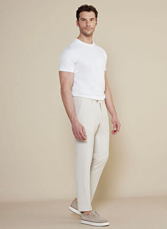 Brooks Brothers Normal Bel Düz Paça Standart Bej Erkek Pantolon BBSS25MPT017