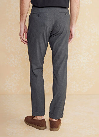 Brooks Brothers Normal Bel Düz Paça Standart Antrasit Erkek Pantolon BBSS25MPT003