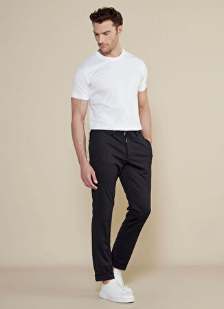 Brooks Brothers Normal Bel Düz Paça Standart Siyah Erkek Pantolon BBSS25MPT002