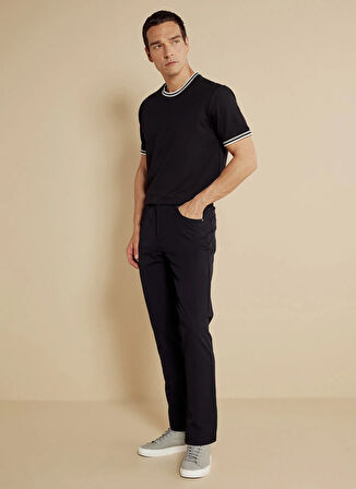 Brooks Brothers Normal Bel Düz Paça Standart Siyah Erkek Pantolon BBSS25MPT007