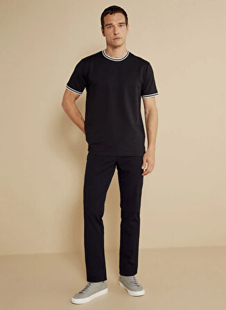 Brooks Brothers Normal Bel Düz Paça Standart Siyah Erkek Pantolon BBSS25MPT007