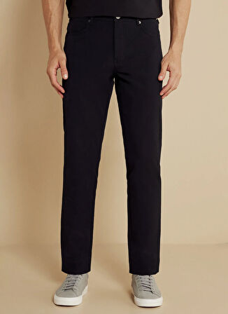 Brooks Brothers Normal Bel Düz Paça Standart Siyah Erkek Pantolon BBSS25MPT007