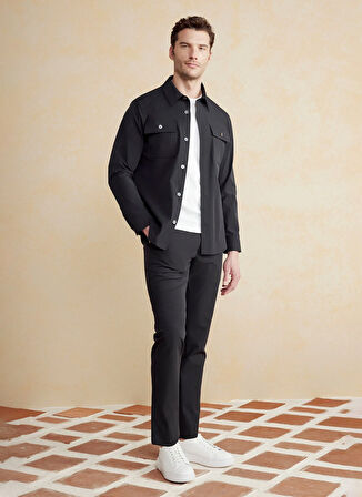 Brooks Brothers Standart Siyah Erkek Ceket BBSS25MSH001