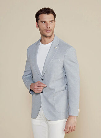 Brooks Brothers Regular Fit Mavi Erkek Ceket BBSS25MBL003