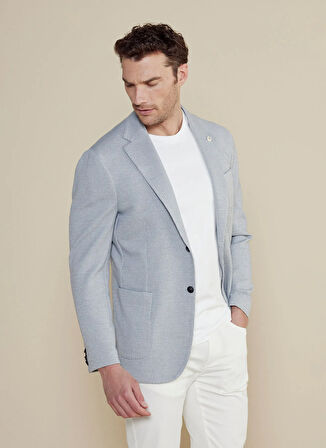 Brooks Brothers Regular Fit Mavi Erkek Ceket BBSS25MBL003