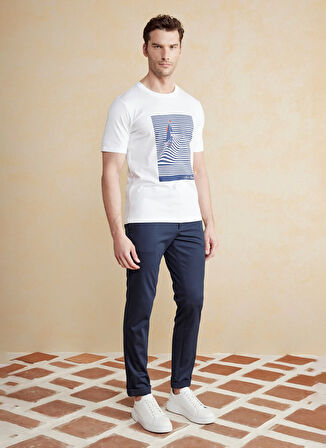 Brooks Brothers Normal Bel Düz Paça Standart Lacivert Erkek Pantolon BBSS25MPT002
