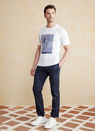 Brooks Brothers Normal Bel Düz Paça Standart Lacivert Erkek Pantolon BBSS25MPT002