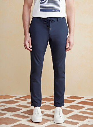 Brooks Brothers Normal Bel Düz Paça Standart Lacivert Erkek Pantolon BBSS25MPT002