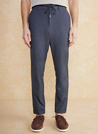 Brooks Brothers Normal Bel Düz Paça Standart Lacivert Erkek Pantolon BBSS25MPT003