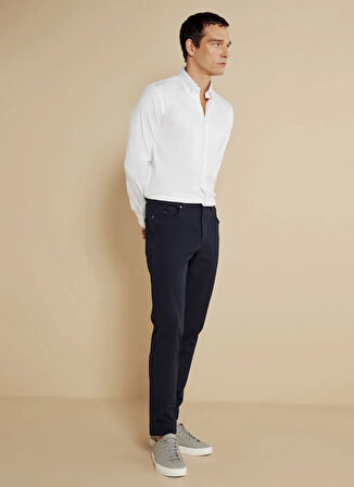 Brooks Brothers Normal Bel Düz Paça Standart Lacivert Erkek Pantolon BBSS25MPT007