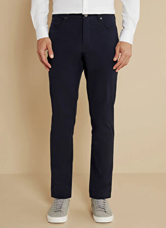 Brooks Brothers Normal Bel Düz Paça Standart Lacivert Erkek Pantolon BBSS25MPT007
