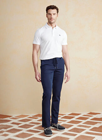 Brooks Brothers Normal Bel Düz Paça Standart Lacivert Erkek Pantolon BBSS25MPT024