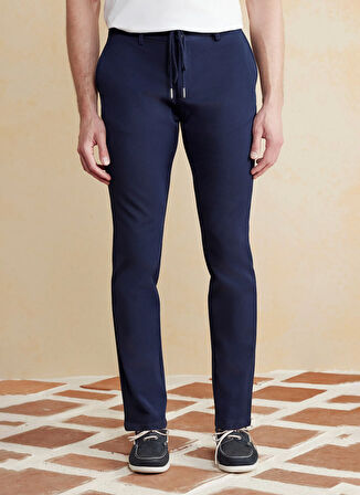 Brooks Brothers Normal Bel Düz Paça Standart Lacivert Erkek Pantolon BBSS25MPT024