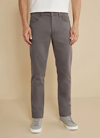 Gri Erkek Normal Bel Slim Fit Pantolon BBSS25MPT025