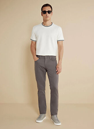 Gri Erkek Normal Bel Slim Fit Pantolon BBSS25MPT025