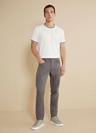 Gri Erkek Normal Bel Slim Fit Pantolon BBSS25MPT025