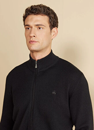 Brooks Brothers Siyah Erkek Hırka BBFW25MKS007