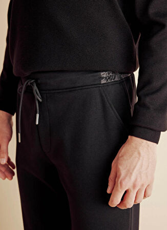 Brooks Brothers Lastikli Bel Standart Siyah Erkek Eşofman Altı BBFW25MSP001