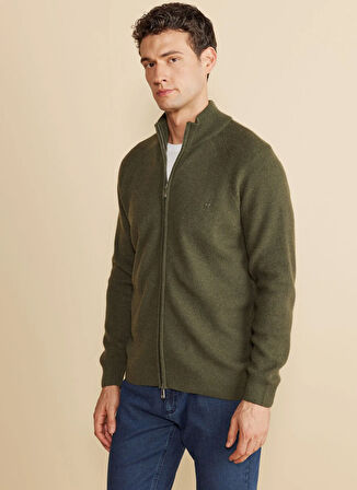 Brooks Brothers Haki Erkek Hırka BBFW25MKl036