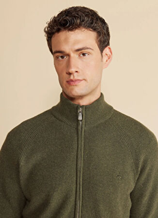 Brooks Brothers Haki Erkek Hırka BBFW25MKl036