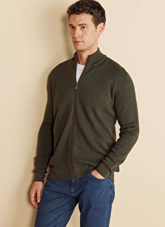 Brooks Brothers Haki Erkek Hırka BBFW25MKS007