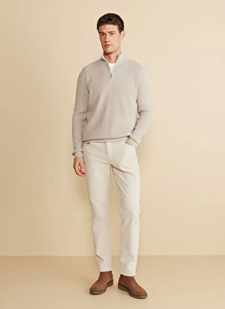 Brooks Brothers Bato Yaka Standart Bej Erkek Kazak BBFW25MKL032