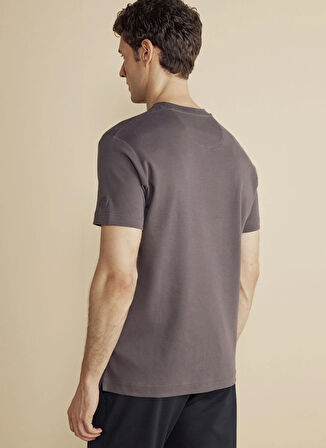 Brooks Brothers Bisiklet Yaka Mürdüm Erkek T-Shirt BBFW25MTS004