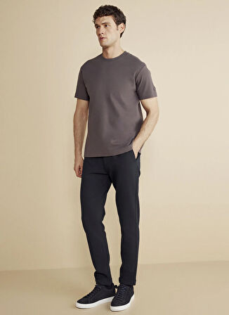 Brooks Brothers Bisiklet Yaka Mürdüm Erkek T-Shirt BBFW25MTS004