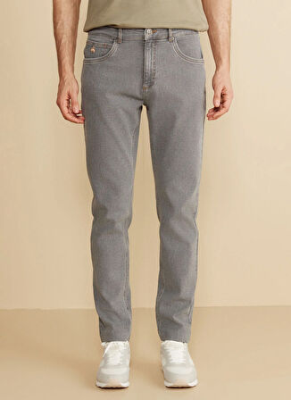 Brooks Brothers Normal Bel Düz Paça Standart Gri Erkek Pantolon BBFW25MPT012