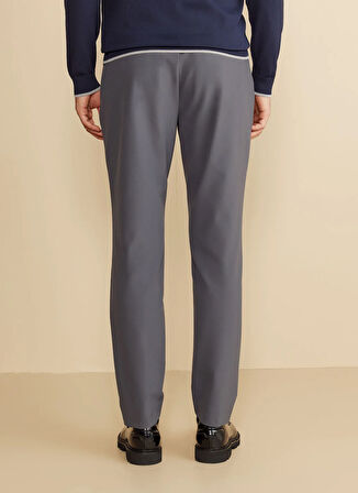 Brooks Brothers Normal Bel Düz Paça Standart Antrasit Erkek Pantolon BBFW25MPT008