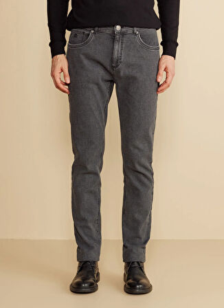 Brooks Brothers Normal Bel Düz Paça Standart Antrasit Erkek Pantolon BBFW25MPT012