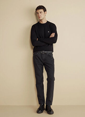 Brooks Brothers Normal Bel Düz Paça Standart Antrasit Erkek Pantolon BBFW25MPT017