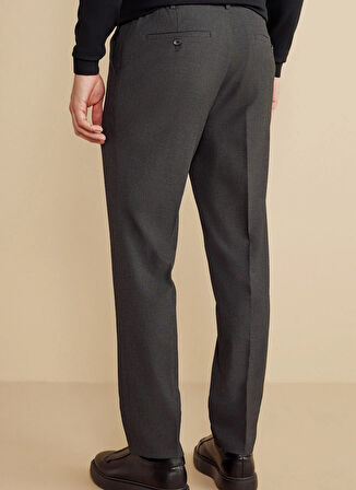 Brooks Brothers Normal Bel Düz Paça Standart Antrasit Erkek Pantolon BBFW25MPT023
