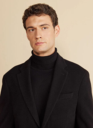 Brooks Brothers Regular Fit Siyah Erkek Ceket BBFW25MBL007